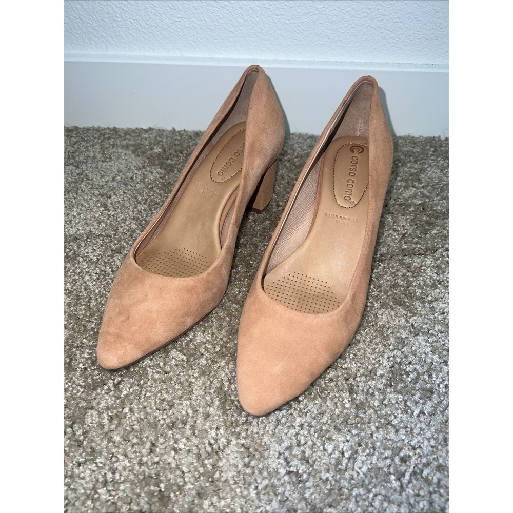 Corso Como Pumps Women's Sz 6 M Ryanna Luggage Tan WF Kid Suede
